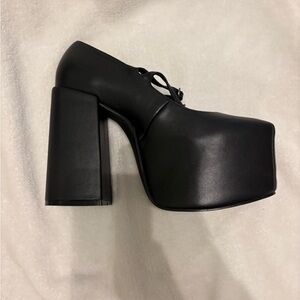 Sugar Thrillz Black Platform Shoes